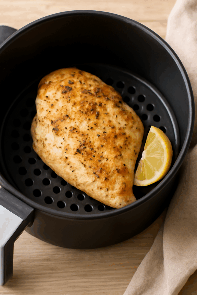 Pechuga de pollo en freidora de aire